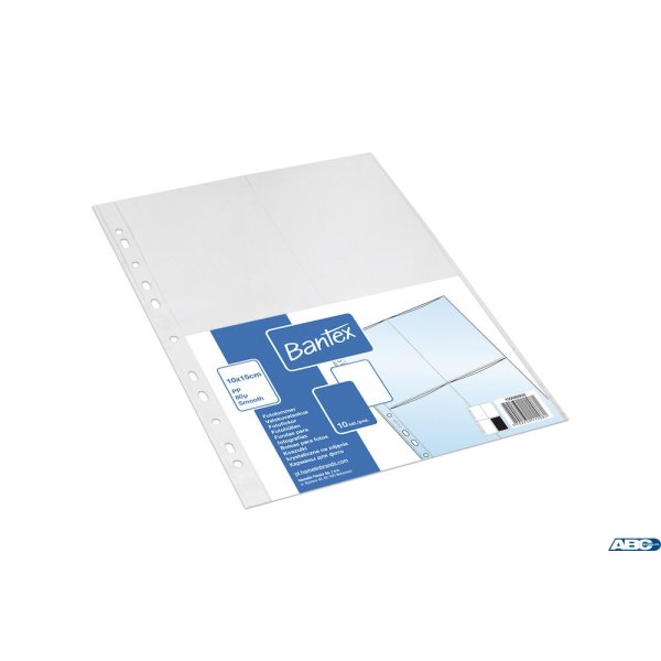 Koszulki na zdjęcia pionowe 10x15cm, 100mic., (10szt) BANTEX 100080935