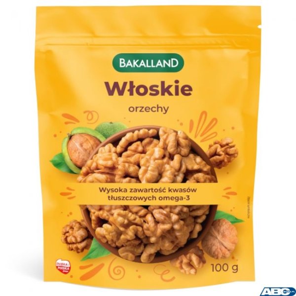 Orzechy włoskie 100g BAKALLAND