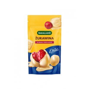 Żurawina w białej czekoladzie, BAKALLAND, 74g