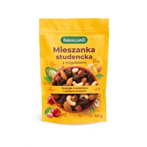 Mieszanka studencka z migdałami, Bakalland, 100gr