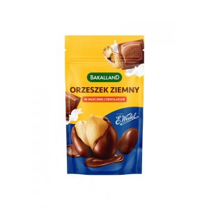 Orzeszek ziemny w mlecznej czekoladzie, BAKALLAND, 72g