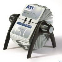 Kartoteka obrotowa VISIFIX flip na 400 wizytówek czarna DURABLE 2417-01 (X)