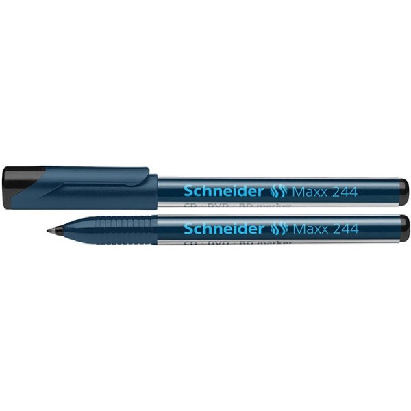 Marker do płyt CD/DVD SCHNEIDER Maxx 244, 0,7mm, czarny