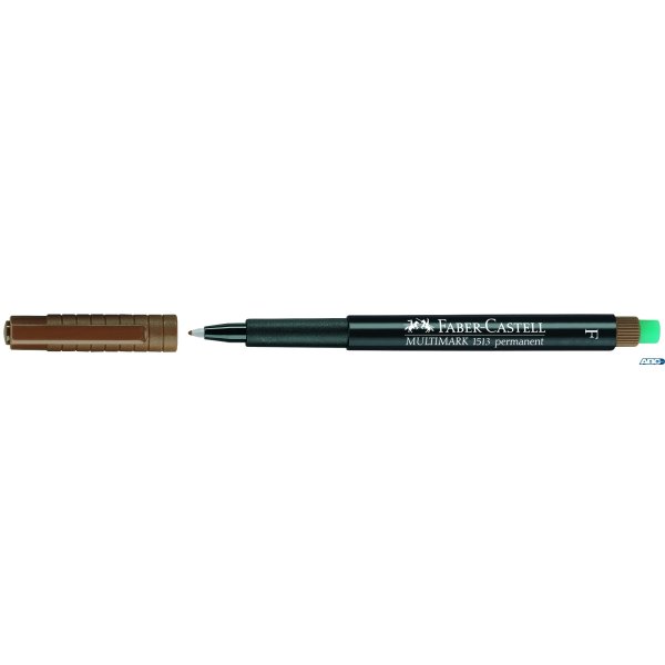 Foliop.perm.FINE 0.6 brąz  (10 FC151378 z gum.FABER CASTEL 151378