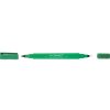 Marker do płyt CD / DVD Q-CONNECT, Dual, 0,4mm i 1 mm (linia), zielony