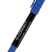 Marker do płyt CD/DVD Q-CONNECT, 1mm (linia), niebieski