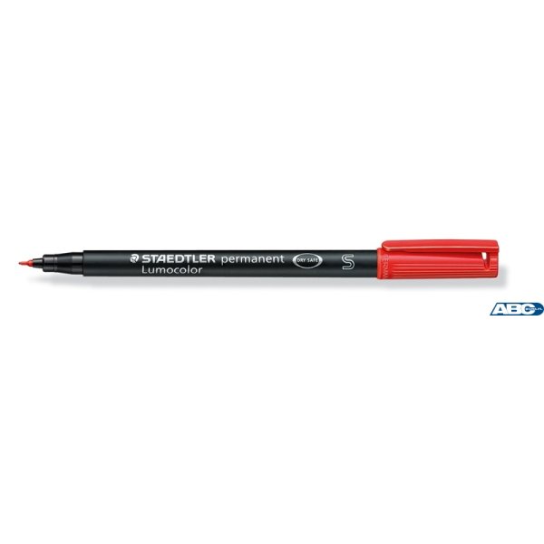 Foliopis Lumocolor, S, wodoodporny, czerwony, Staedtler S 313-2