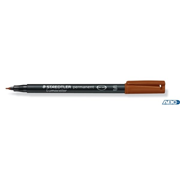 Foliopis Lumocolor, S, wodoodporny, brązowy, Staedtler S 313-7
