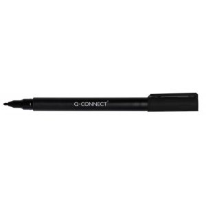 Marker do płyt CD / DVD Q-CONNECT, F, 0,6mm (linia), czarny