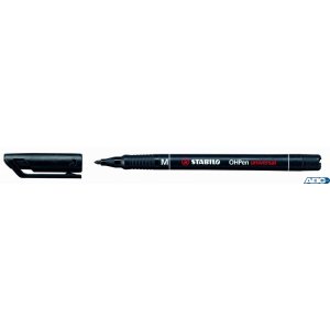 Foliopis STABILO OHPen niezmywalny 1.0mm czarny 843 / 46