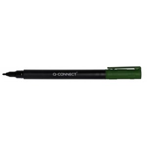 Marker do płyt CD / DVD Q-CONNECT, F, 0,6mm (linia), zielony