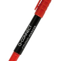 Marker do płyt CD/DVD Q-CONNECT, 1mm (linia), czerwony