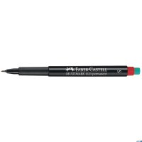 Foliopis z gumką OHP MULTIMARK S 0.4 czerwony FABER-CASTELL  FC152321