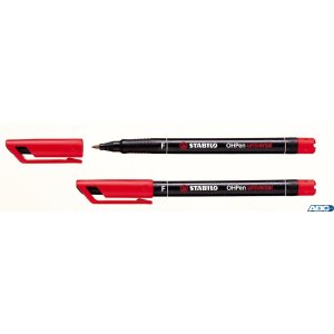 Foliopis STABILO OHPen niezmywalny 0.7mm czerwony 842 / 40