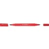 Marker do płyt CD / DVD Q-CONNECT, Dual, 0,4mm i 1 mm (linia), czerwony