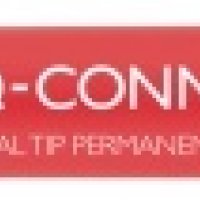 Marker do płyt CD/DVD Q-CONNECT, Dual, 0,4mm i 1 mm (linia), czerwony
