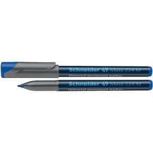 Foliopis permanentny SCHNEIDER Maxx 224, M, 1,0mm, niebieski