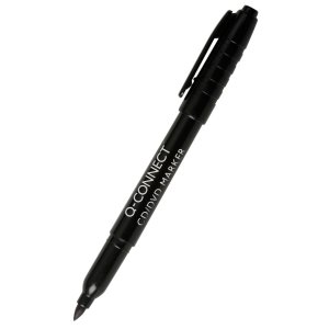 Marker do płyt CD / DVD Q-CONNECT, 1mm (linia), czarny