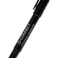 Marker do płyt CD/DVD Q-CONNECT, 1mm (linia), czarny