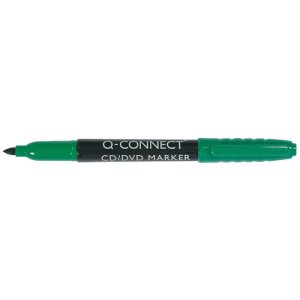 Marker do płyt CD / DVD Q-CONNECT, 1mm (linia), zielony