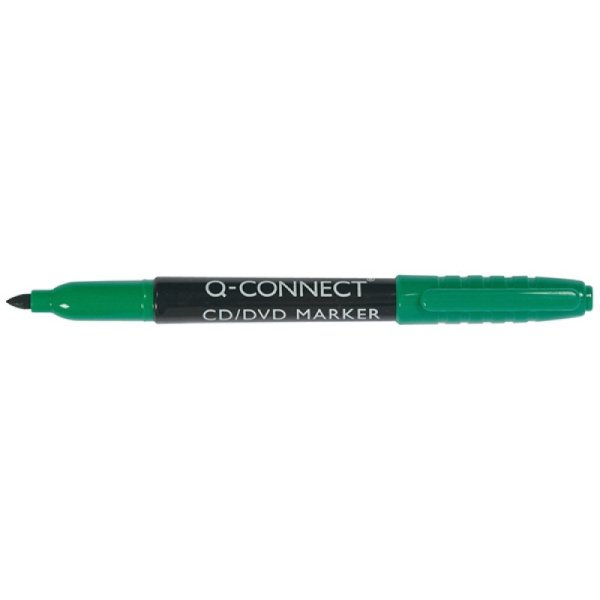 Marker do płyt CD/DVD Q-CONNECT, 1mm (linia), zielony