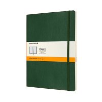 Notes MOLESKINE Classic XL (19x25cm), w linie, miękka oprawa, myrtle green, 192 strony, zielony