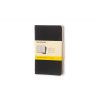 Zestaw 3 Zeszytów MOLESKINE Cahier Journals P (9x14cm) w kratkę, 64 strony, czarny
