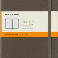 Notes MOLESKINE Classic L (13x21 cm) w linie, twarda oprawa, earth brown, 240 stron, brązowy