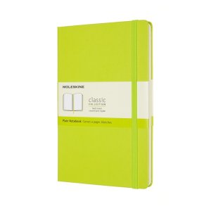 Notes MOLESKINE Classic L (13x21cm), gładki, twarda oprawa, 240 stron, lemon green