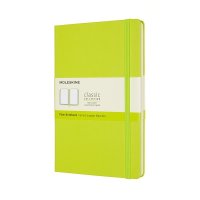 Notes MOLESKINE Classic L (13x21cm), gładki, twarda oprawa, 240 stron, lemon green