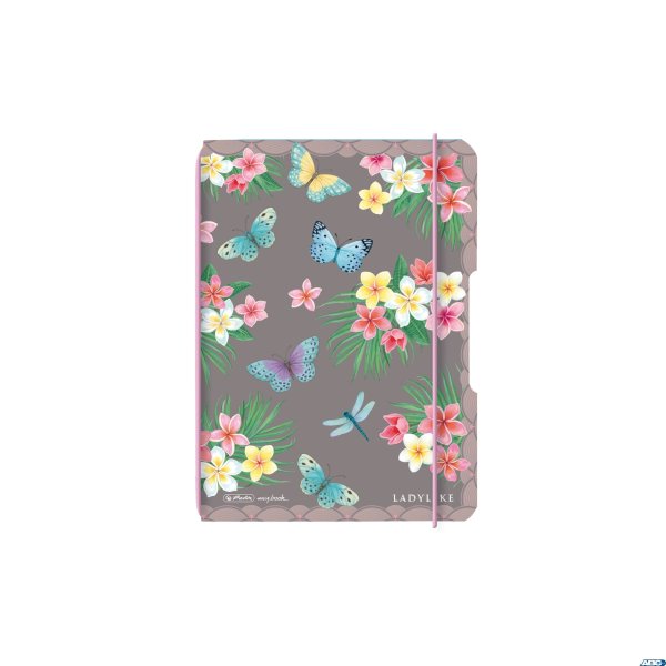 Notatnik A6 40 kartek kratka PP MY.BOOK flex ladylike butterflies 50044313 Herlitz