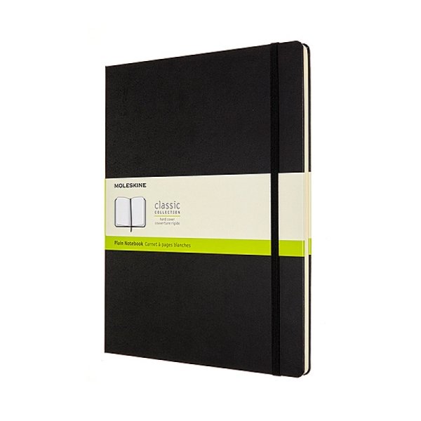 Notes MOLESKINE Classic XXL (21,6x27,9 cm), gładki, twarda oprawa, 192 strony, czarny