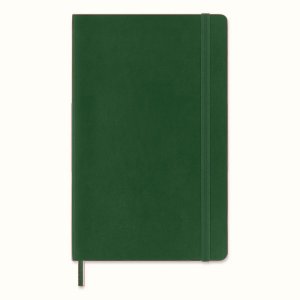 Notes MOLESKINE L (13x21cm) w kropki, miękka oprawa, myrtle green, 192 strony, zielony