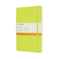 Notes MOLESKINE Classic L (13x21cm), w linie, miękka oprawa, 192 strony, lemon green