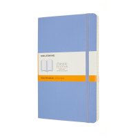 Notes MOLESKINE Classic L (13x21 cm) w linie, miękka oprawa, hydrangea blue, 192 strony, niebieski