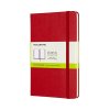 Notes MOLESKINE Classic M, 11,5x18 cm, gładki, twarda oprawa, scarlet red, 208 stron, czerwony
