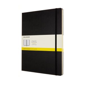 Notes MOLESKINE Classic XXL (21,6x27,9 cm) w kratkę, twarda oprawa, 192 strony, czarny