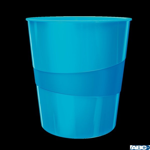 Kosz na śmieci 15L LEITZ WOW niebieski metalik 52781036 (X)