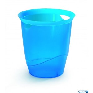 Kosz na śmieci 16l niebieski przezroczysty DURABLE 1701710540 (X)