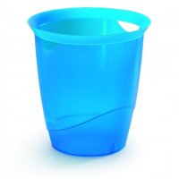 Kosz na śmieci 16l niebieski przezroczysty DURABLE 1701710540 (X)