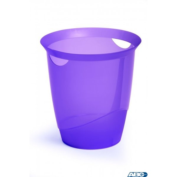Kosz na śmieci 16l fioletowy przezroczysty DURABLE 1701710992