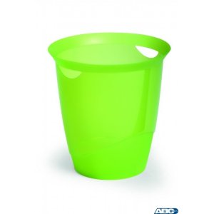 Kosz na śmieci 16l jasnozielony przezroczysty DURABLE 1701710017