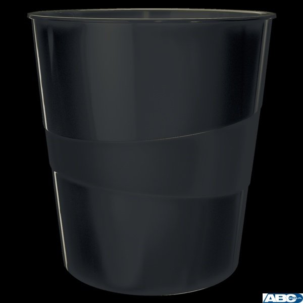 Kosz na śmieci 15L Leitz WOW, czarny 52781095