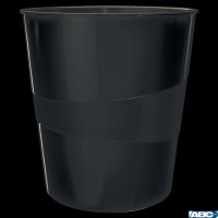 Kosz na śmieci 15L Leitz WOW, czarny 52781095