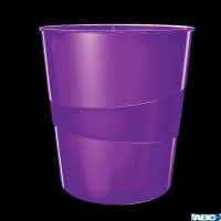 Kosz na śmieci 15L LEITZ WOW fioletowy 52781062 (X)