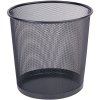 Kosz na śmieci Q-CONNECT Office Set, metalowy, 12l, czarny