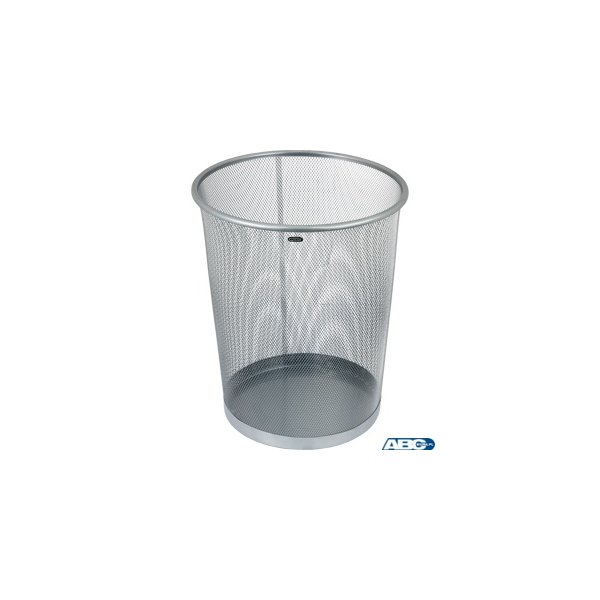 Kosz na papier siatka 19l srebrny GRAND 120-1333