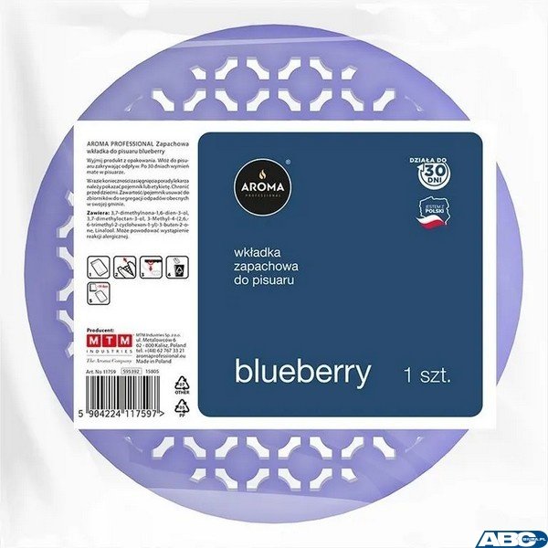 AROMA PROFESSIONAL  wkład do pisuaru bez włosków  BLUEBERRY 1 sztuka