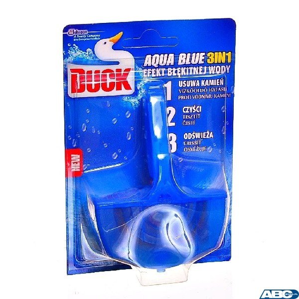 DUCK Zawieszka WC  Aqua Blue 4w1 barwiąca 40g  9053