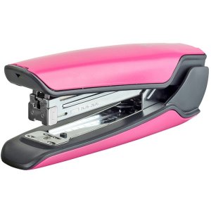 Zszywacz KANGARO Nowa-335S / S, zszywa do 30 kartek, metalowy, w pudełku PP, różowy